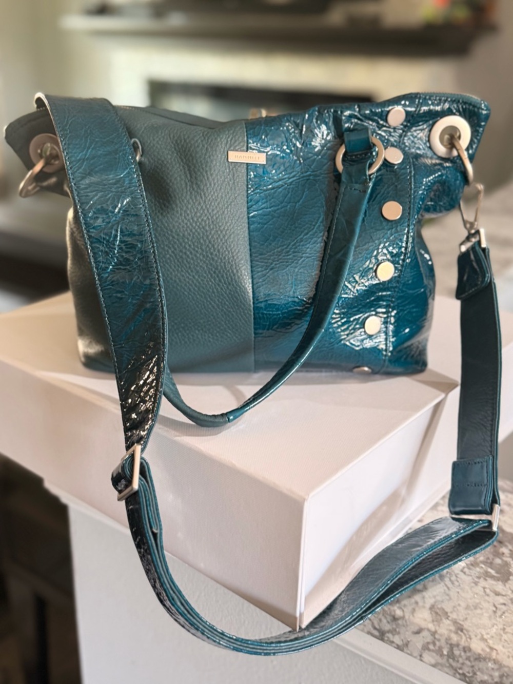 Hammitt Handbag/Crossbody M Daniel Dipped Teal